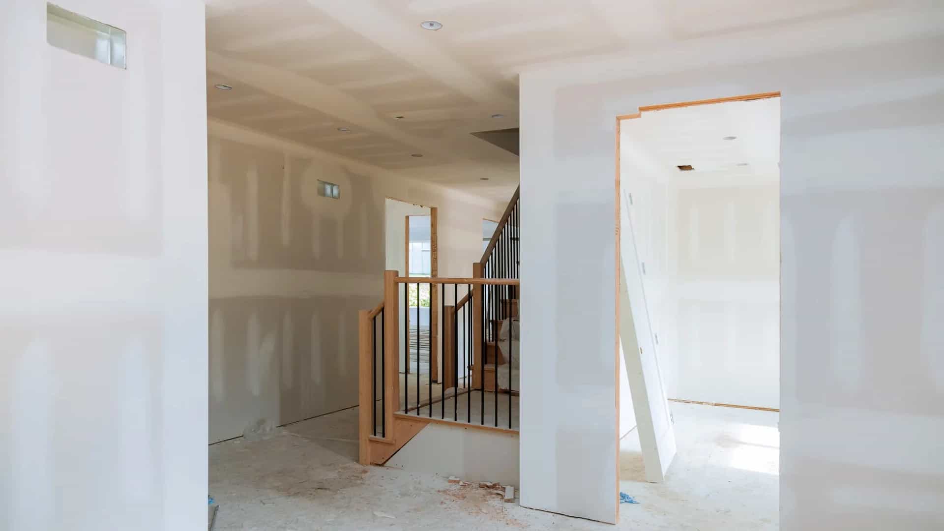 Vivienda en obra durante una reforma integral